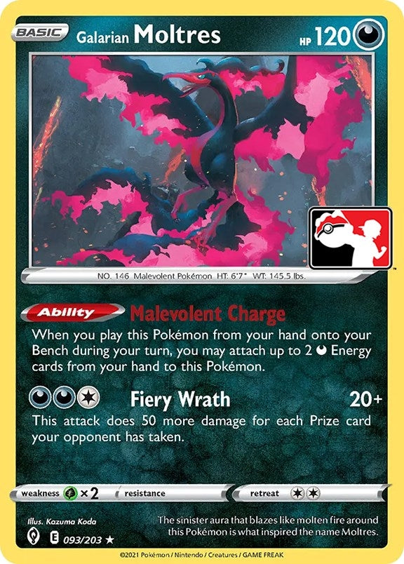 Image for Galarian Moltres (093/203) (Prize Pack Series Cards) - Pokemon