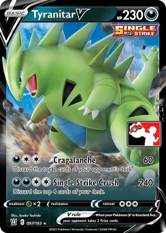 Image for Tyranitar V (097/163) (Prize Pack Series Cards) - Pokemon