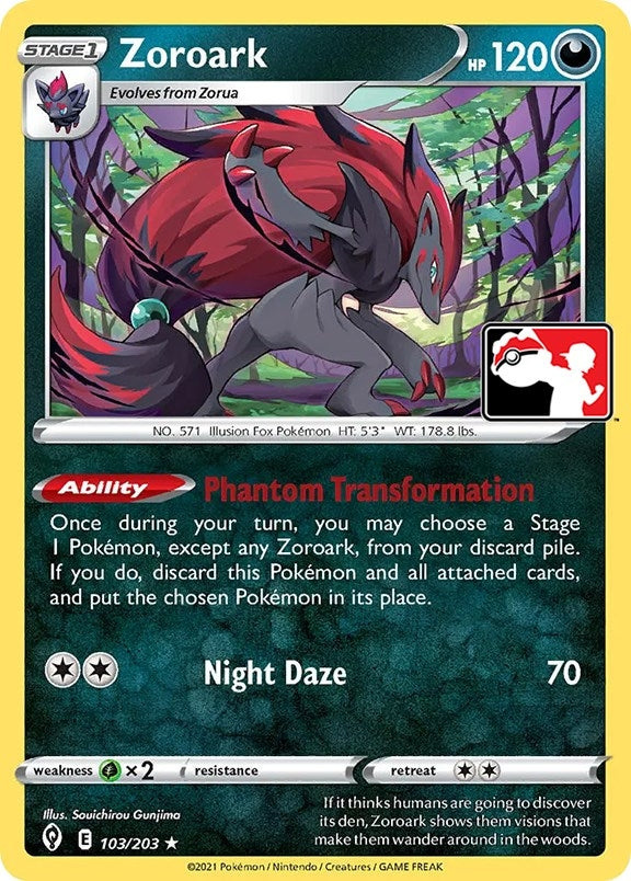 Image for Zoroark (103/203) (Prize Pack Series Cards) - Pokemon