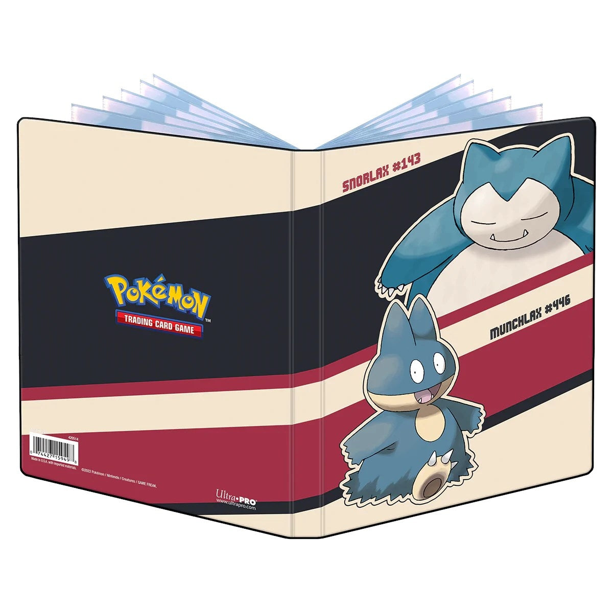 Image for 4-Pocket Portfolio for Pokemon - Snorlax and Munchlax - Storage Albums