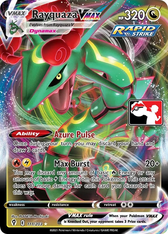 Image for Rayquaza VMAX (111/203) (Prize Pack Series Cards) - Pokemon
