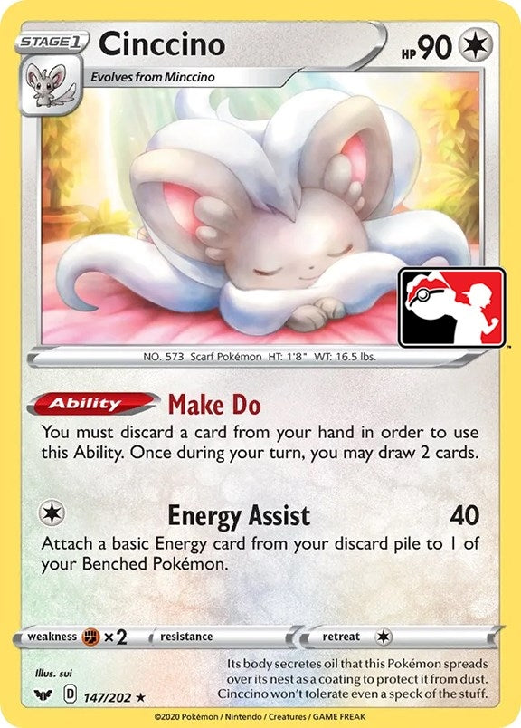 Image for Cinccino (147/202) (Prize Pack Series Cards) - Pokemon