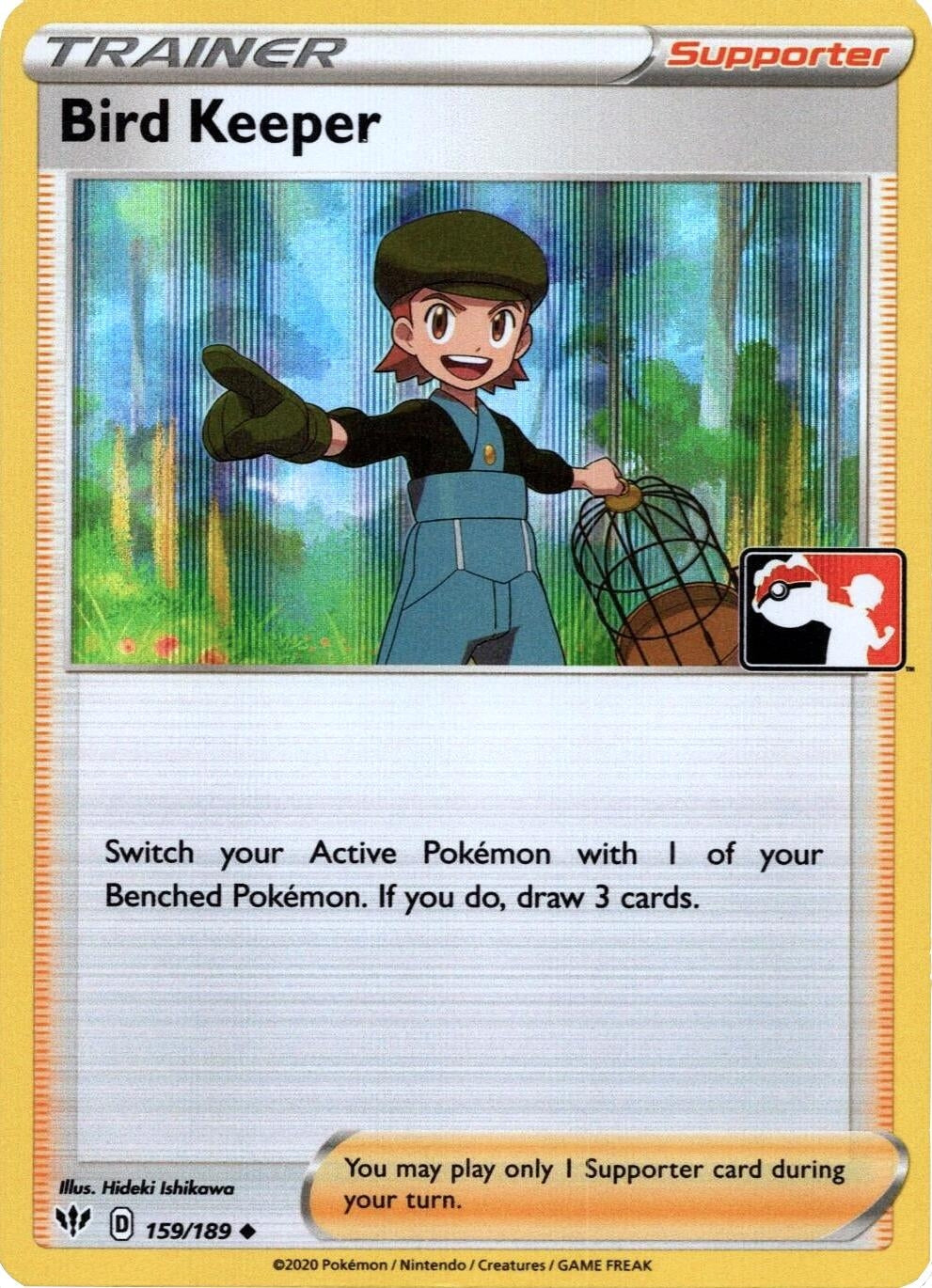 Image for Bird Keeper (159/189) (Prize Pack Series Cards) - Pokemon