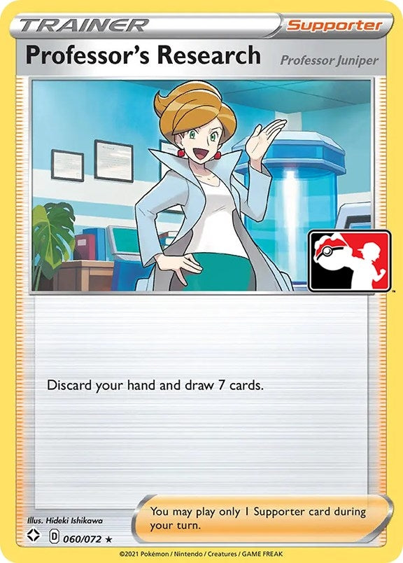 Image for Professor's Research [Professor Juniper] (060/072) (Prize Pack Series Cards) - Pokemon