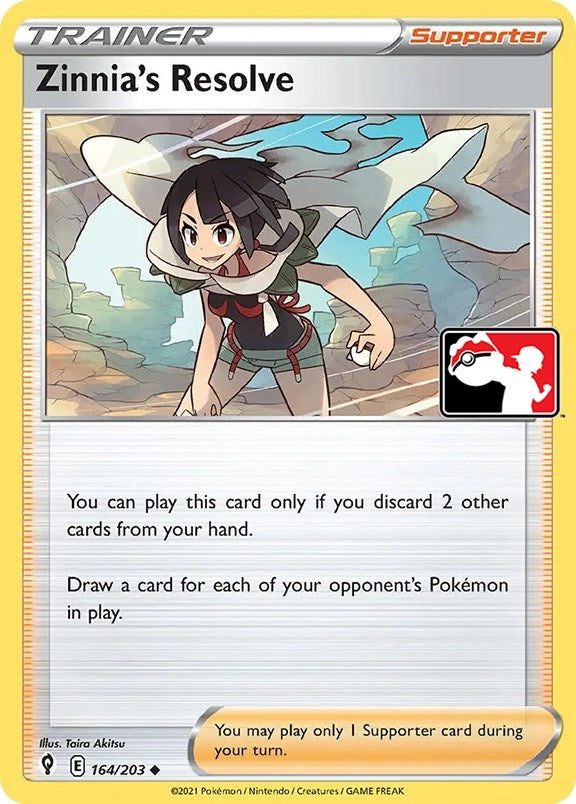 Image for Zinnia's Resolve (164/203) (Prize Pack Series Cards) - Pokemon