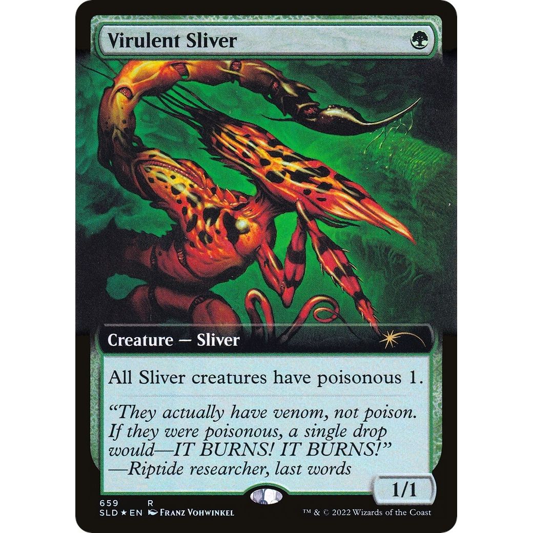 Virulent Sliver (Extended Art) (659) (Secret Lair Drop Series) - PokeBox USA