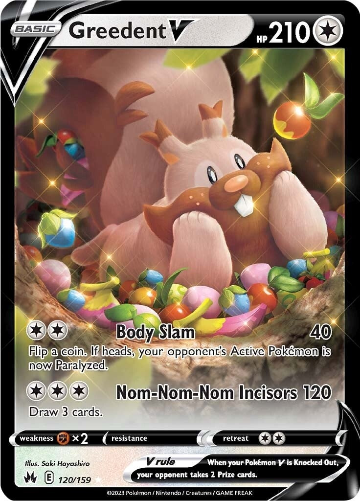 Image for Greedent V (120/159) (SWSH: Crown Zenith) - Pokemon