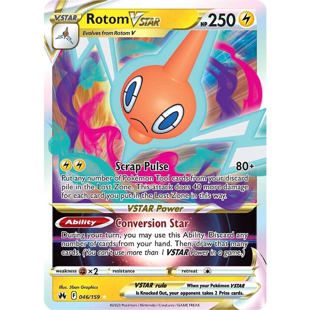 Rotom VSTAR (046/159) (SWSH: Crown Zenith) - PokeBox USA