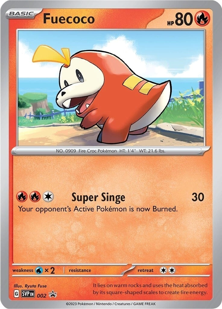 Image for Fuecoco - 002 (002) (SV: Scarlet & Violet Promo Cards) (SVP) - Pokemon