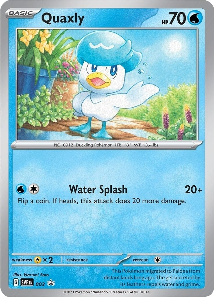 Image for Quaxly - 003 (003) (SV: Scarlet & Violet Promo Cards) (SVP) - Pokemon