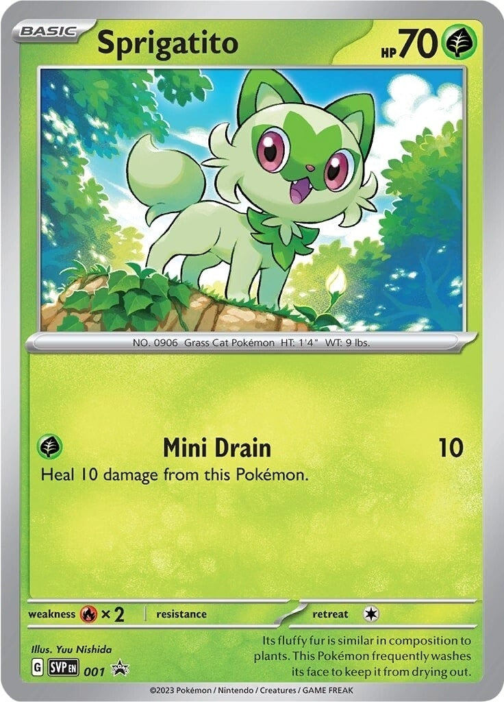 Image for Sprigatito - 001 (001) (SV: Scarlet & Violet Promo Cards) (SVP) - Pokemon