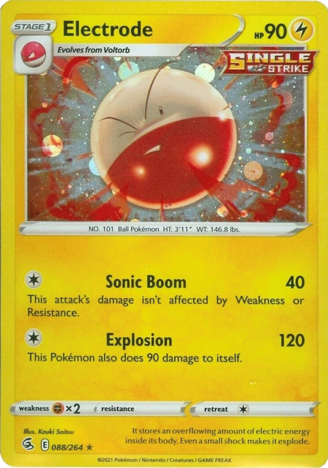 Image for Electrode - 088/264 (Cosmos Holo) (088/264) (Miscellaneous Cards & Products) (MCAP) - Pokemon