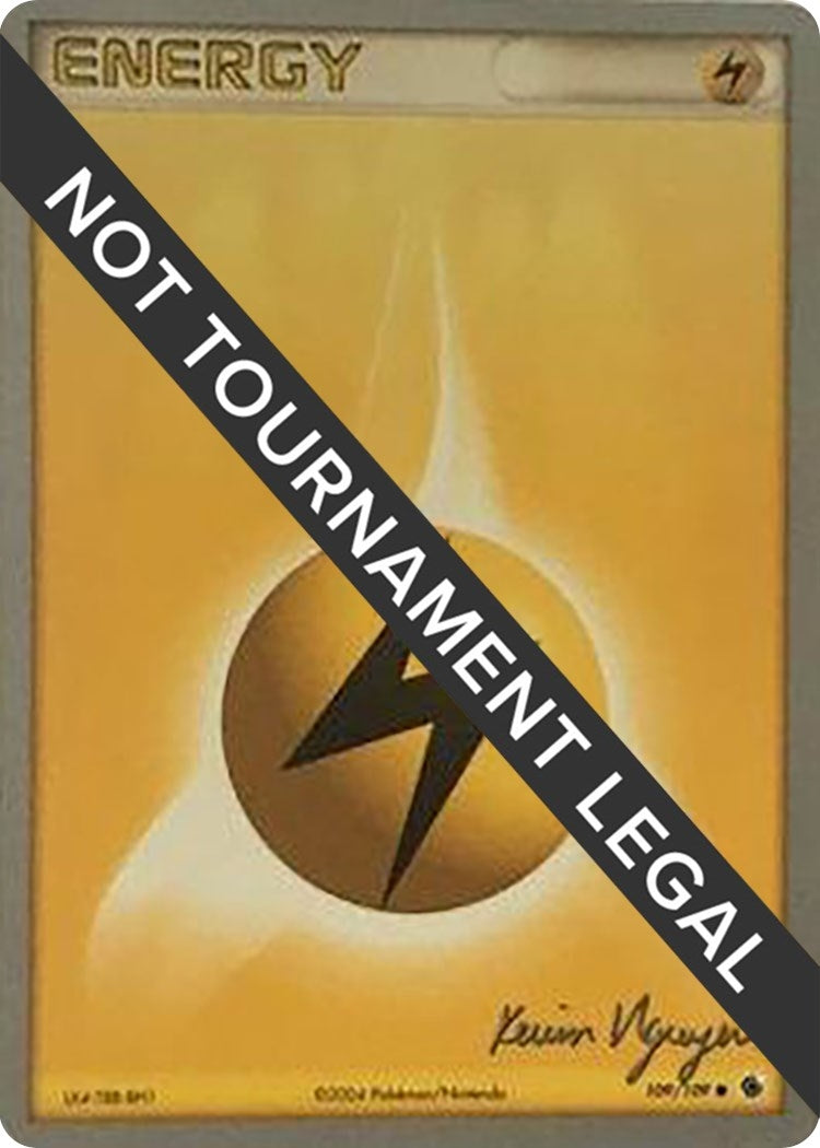 Image for Lightning Energy - 2004 (Kevin Nguyen) (109/109) (World Championship Decks) (WCD) - Pokemon