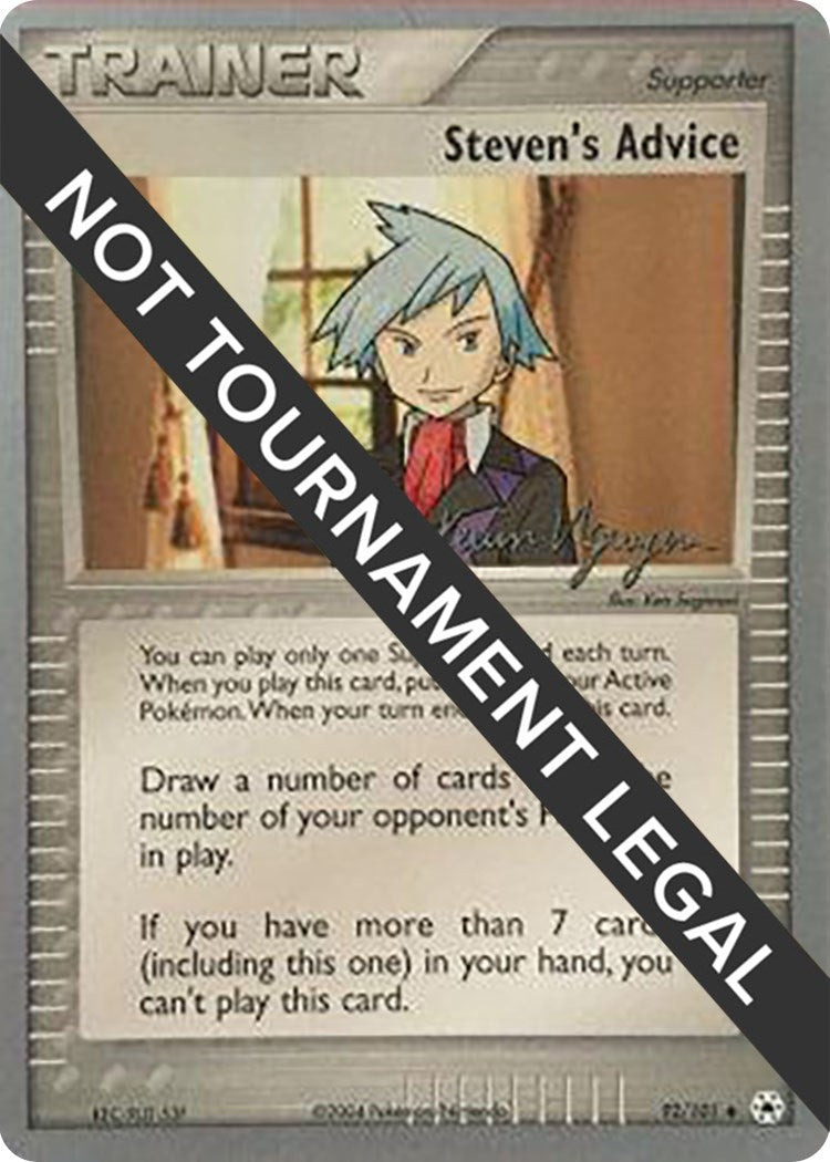 Image for Steven's Advice - 2004 (Kevin Nguyen) (92/101) (World Championship Decks) (WCD) - Pokemon