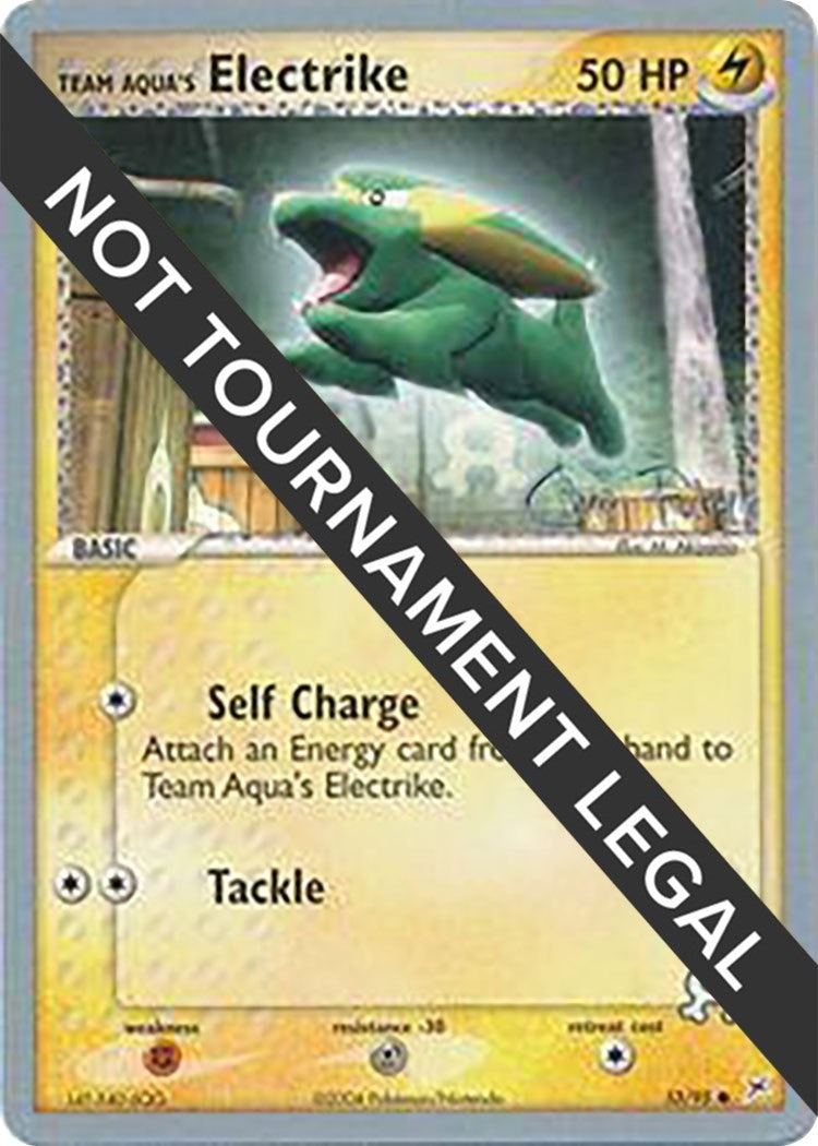 Image for Team Aqua's Electrike - 2004 (Chris Fulop) (27/95) (World Championship Decks) (WCD) - Pokemon