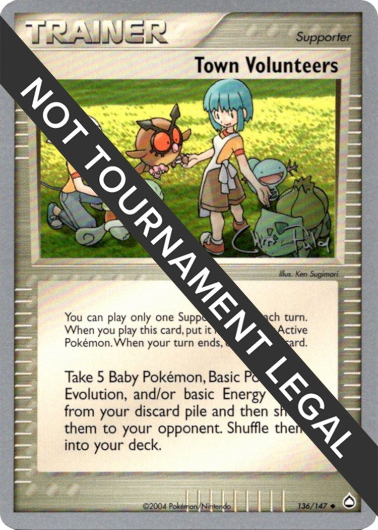 Image for Town Volunteers - 2004 (Chris Fulop) (136/147) (World Championship Decks) (WCD) - Pokemon