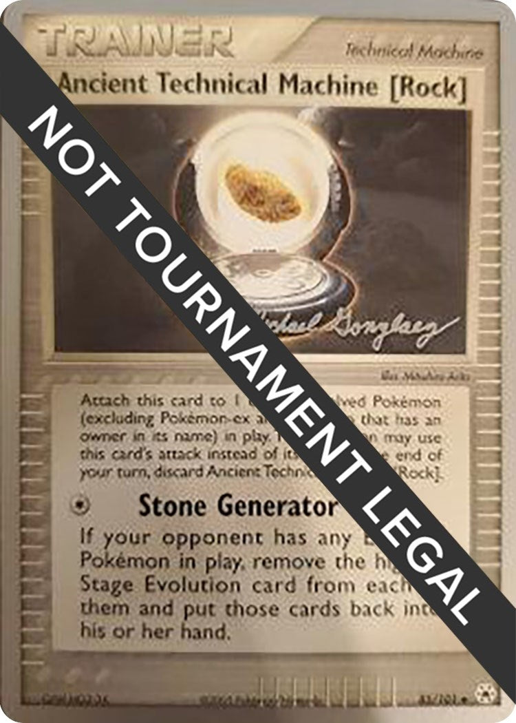 Image for Ancient Technical Machine [Rock] - 2005 (Michael Gonzalez) (85/101) (World Championship Decks) (WCD) - Pokemon