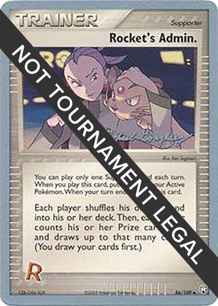 Image for Rocket's Admin. - 2005 (Michael Gonzalez) (86/109) (World Championship Decks) (WCD) - Pokemon