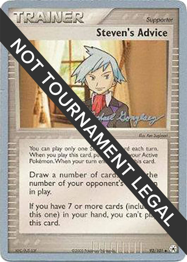 Image for Steven's Advice - 2005 (Michael Gonzalez) (92/101) (World Championship Decks) (WCD) - Pokemon