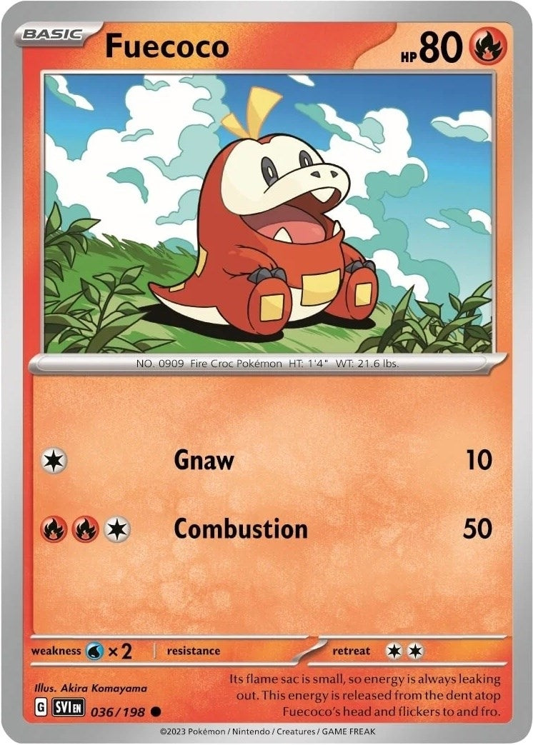 Image for Fuecoco - 036/198 (Mirage Holo) (036/198) (Miscellaneous Cards & Products) (MCAP) - Pokemon