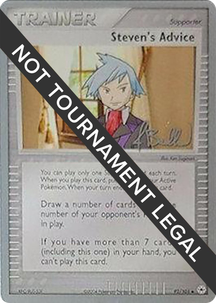 Image for Steven's Advice - 2006 (Jimmy Ballard) (92/101) (World Championship Decks) (WCD) - Pokemon