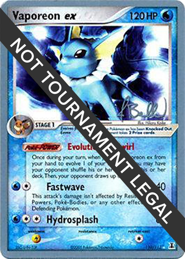 Image for Vaporeon ex - 2006 (Jimmy Ballard) (110/113) (World Championship Decks) (WCD) - Pokemon