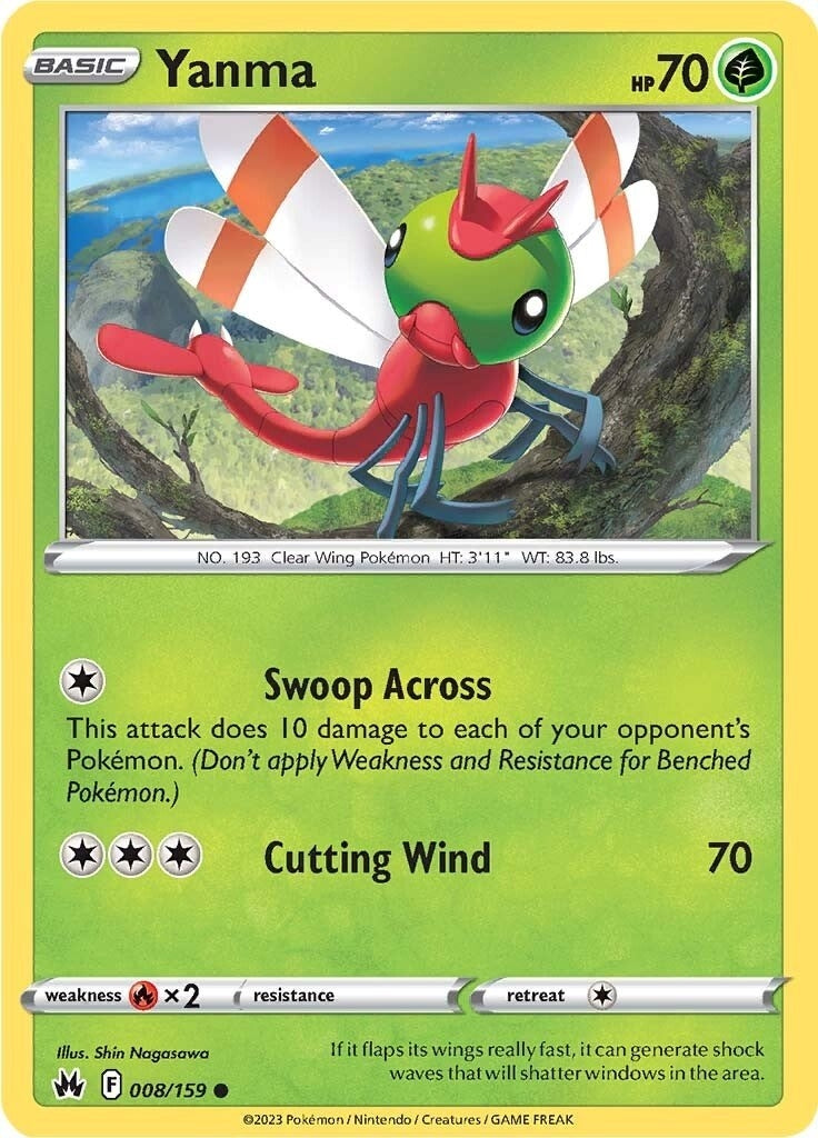 Image for Yanma (008/159) (SWSH: Crown Zenith) - Pokemon