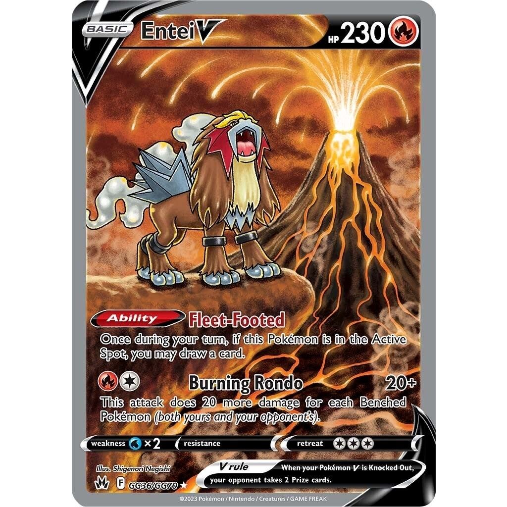 Entei V (GG36/GG70) (SWSH: Crown Zenith: Galarian Gallery) - PokeBox USA