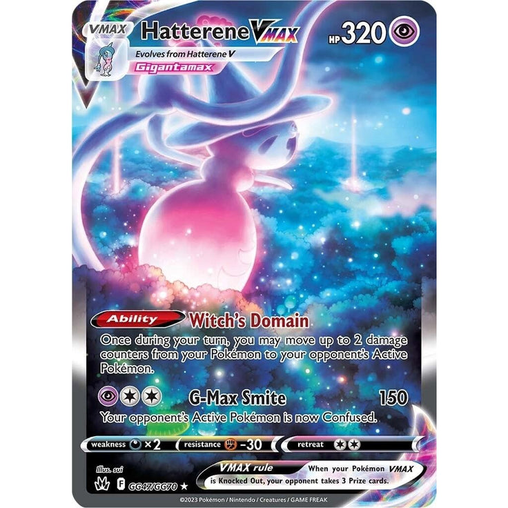 Hatterene VMAX (GG47/GG70) (Crown Zenith: Galarian Gallery) - PokeBox USA