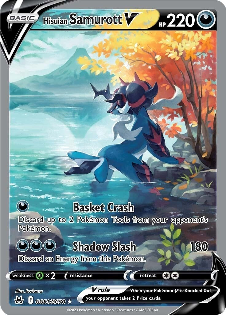 Image for Hisuian Samurott V (GG51/GG70) (SWSH: Crown Zenith: Galarian Gallery) - Pokemon