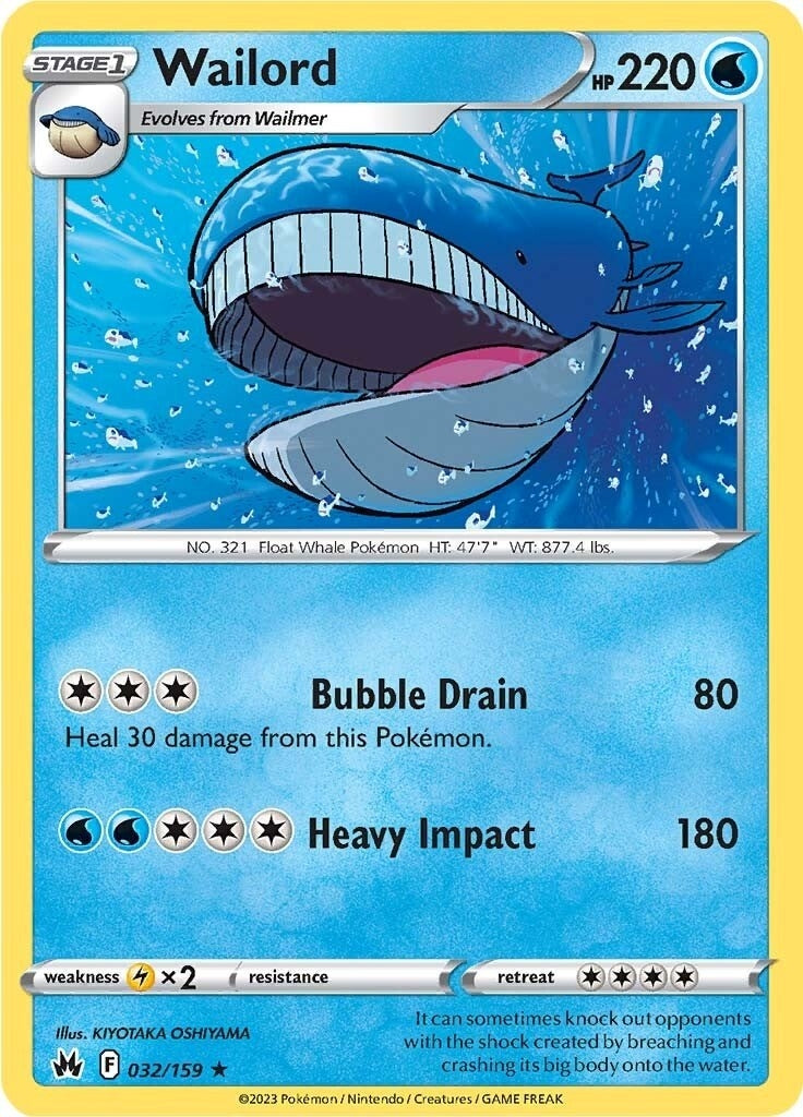Image for Wailord (032/159) (SWSH: Crown Zenith) - Pokemon