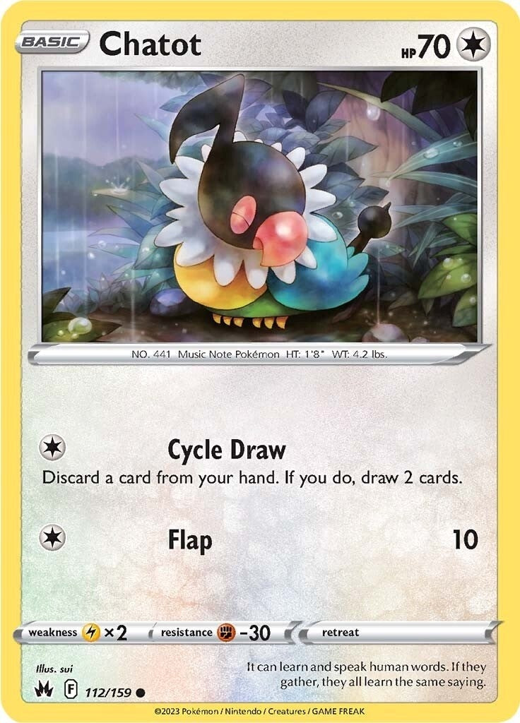 Image for Chatot (112/159) (SWSH: Crown Zenith) - Pokemon