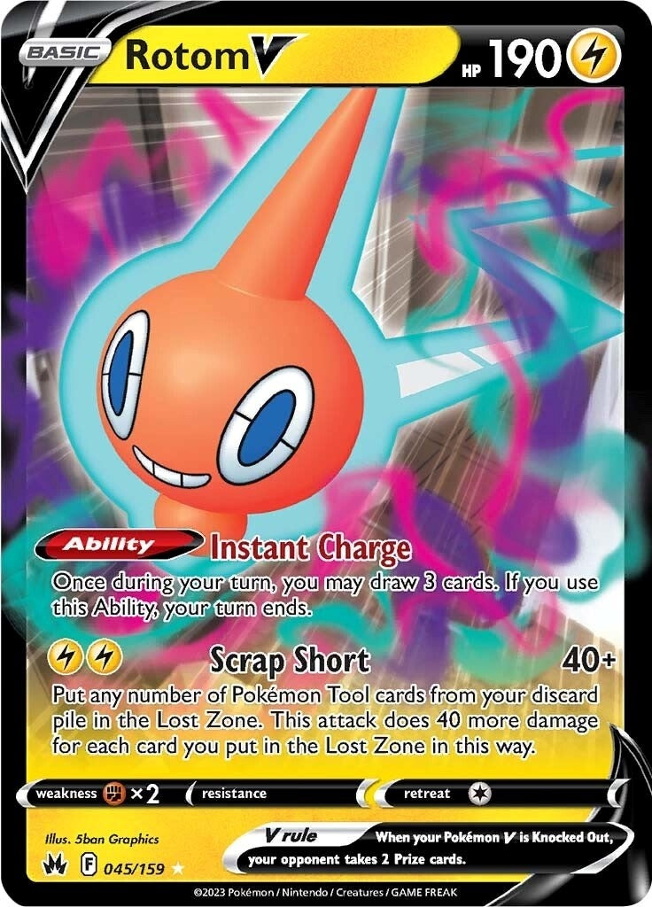 Image for Rotom V (045/159) (SWSH: Crown Zenith) - Pokemon