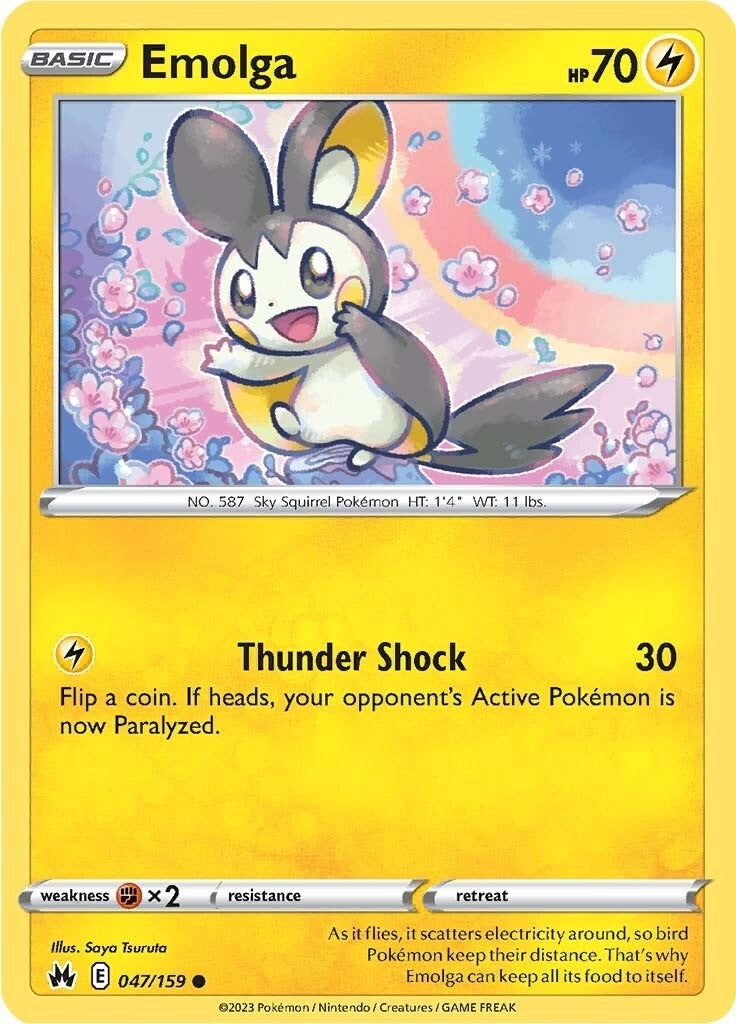 Image for Emolga (047/159) (SWSH: Crown Zenith) - Pokemon