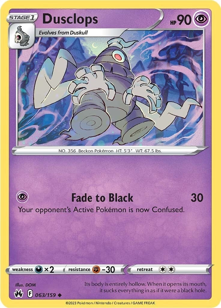Image for Dusclops (063/159) (SWSH: Crown Zenith) - Pokemon
