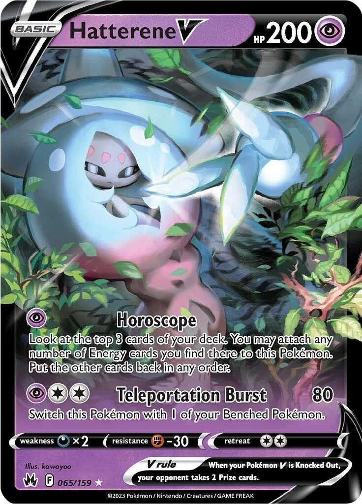 Image for Hatterene V (065/159) (SWSH: Crown Zenith) - Pokemon