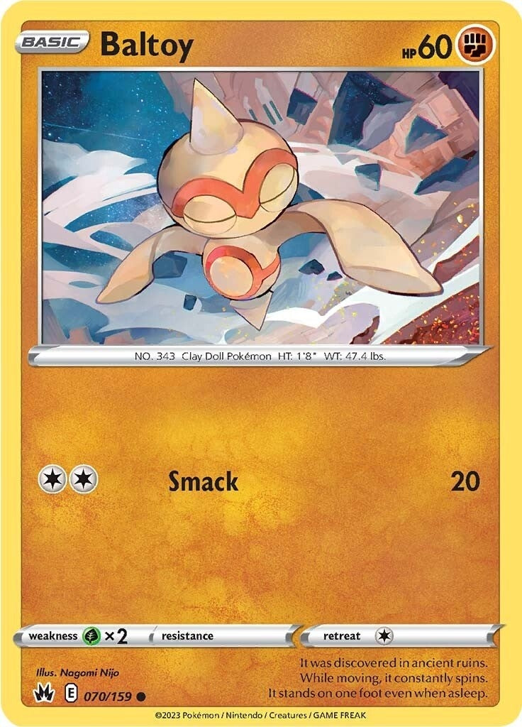 Image for Baltoy (070/159) (SWSH: Crown Zenith) - Pokemon