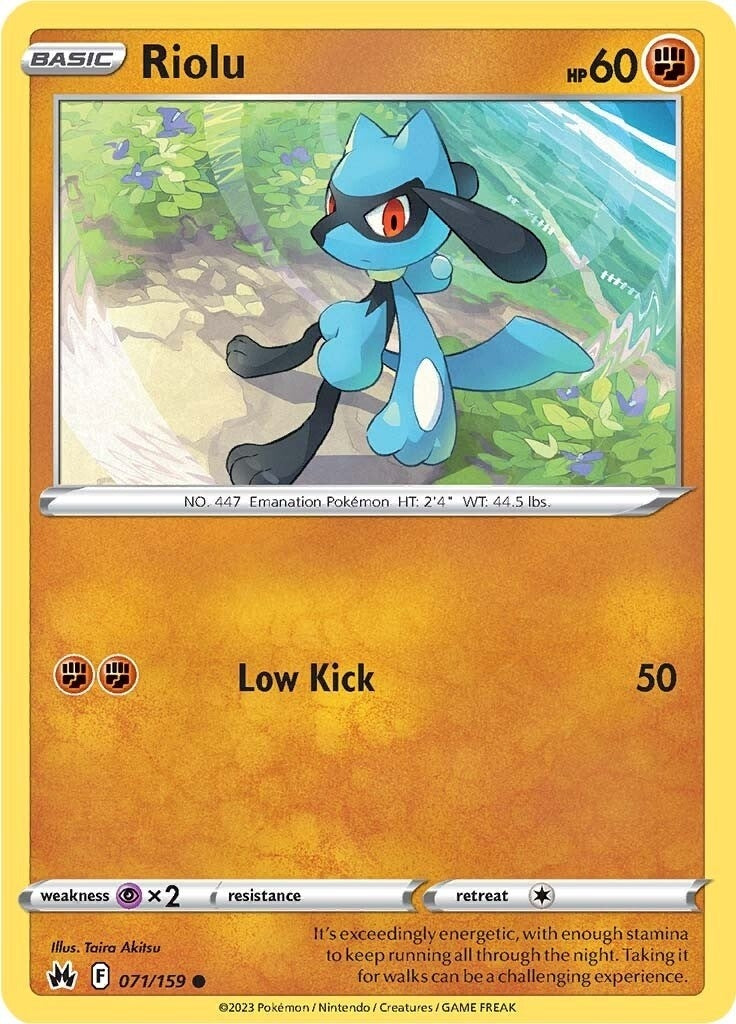 Image for Riolu (071/159) (SWSH: Crown Zenith) - Pokemon