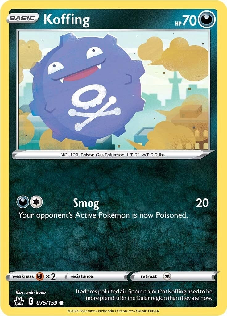 Image for Koffing (075/159) (SWSH: Crown Zenith) - Pokemon