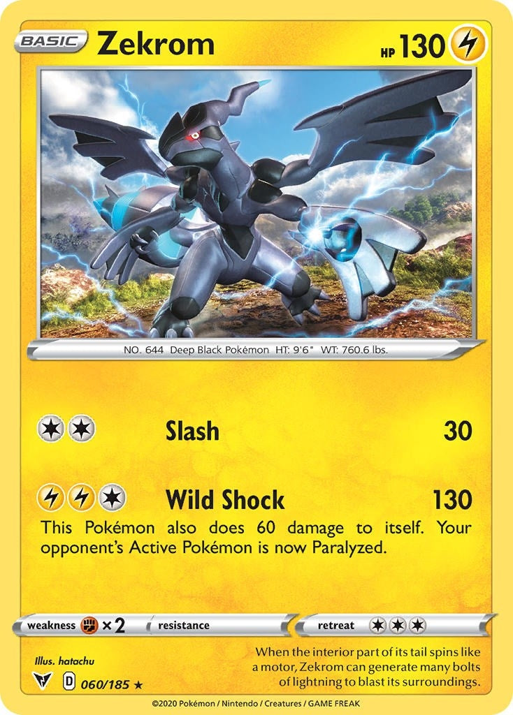Image for Zekrom - 060/185 (Cosmos Holo) (060/185) (Miscellaneous Cards & Products) (MCAP) - Pokemon