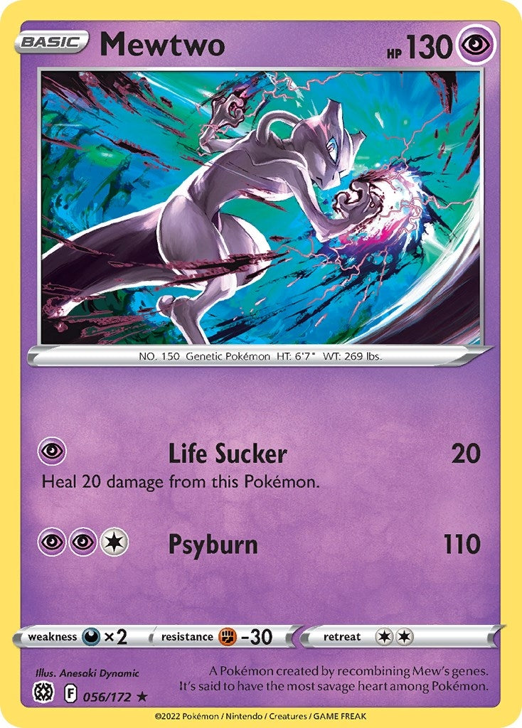 Image for Mewtwo - 056/172 (Cosmos Holo) (056/172) (Miscellaneous Cards & Products) (MCAP) - Pokemon