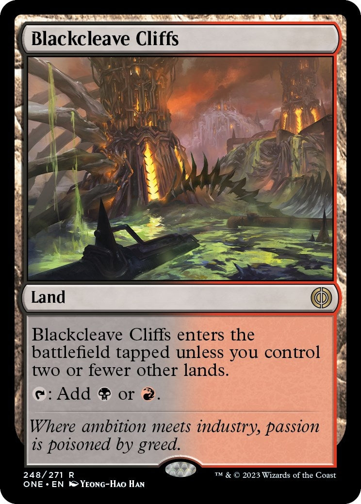 Blackcleave Cliffs (248) (Phyrexia: All Will Be One)