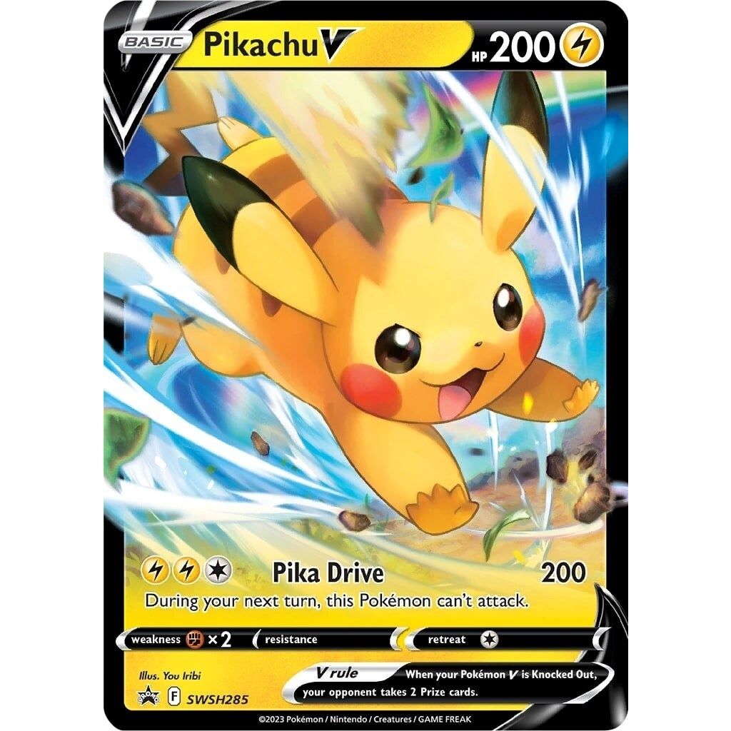 Pikachu V - SWSH285 (SWSH285) (SWSH: Sword & Shield Promo Cards) - PokeBox USA