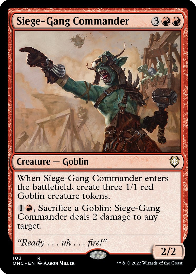 Siege-Gang Commander (103) (Phyrexia: All Will Be One)