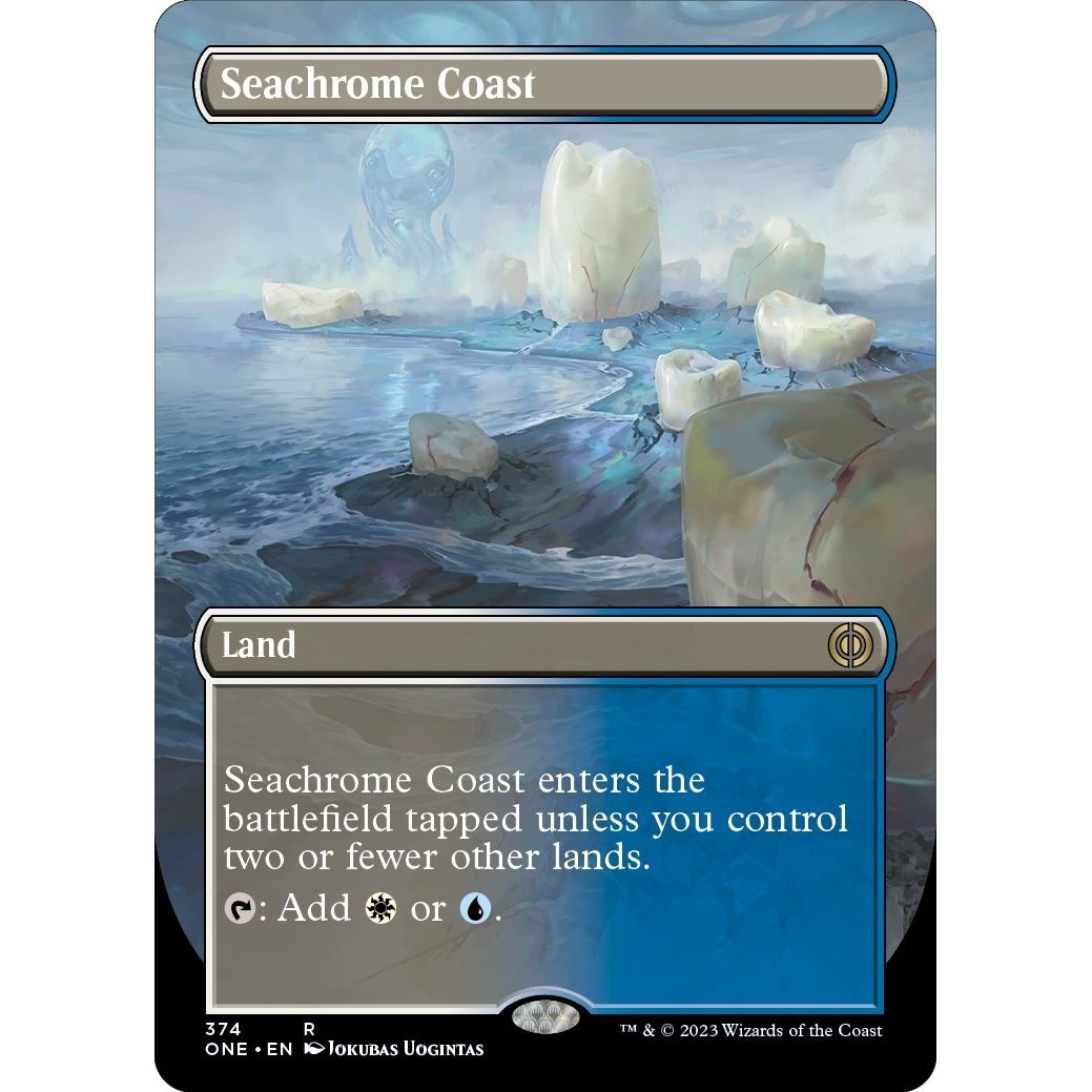 Seachrome Coast (Borderless) (374) (Phyrexia: All Will Be One) - PokeBox USA