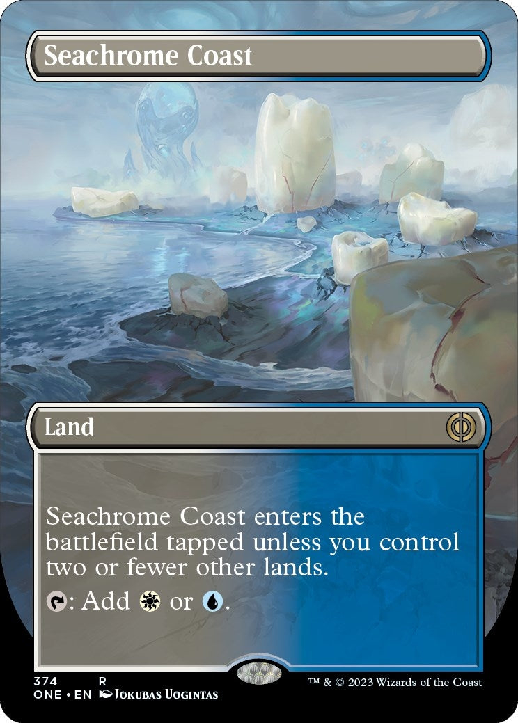 Seachrome Coast (Borderless) (374) (Phyrexia: All Will Be One) - PokeBox USA