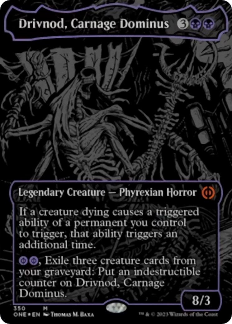 Drivnod, Carnage Dominus (Oil Slick Raised Foil) (350) (Phyrexia: All Will Be One)