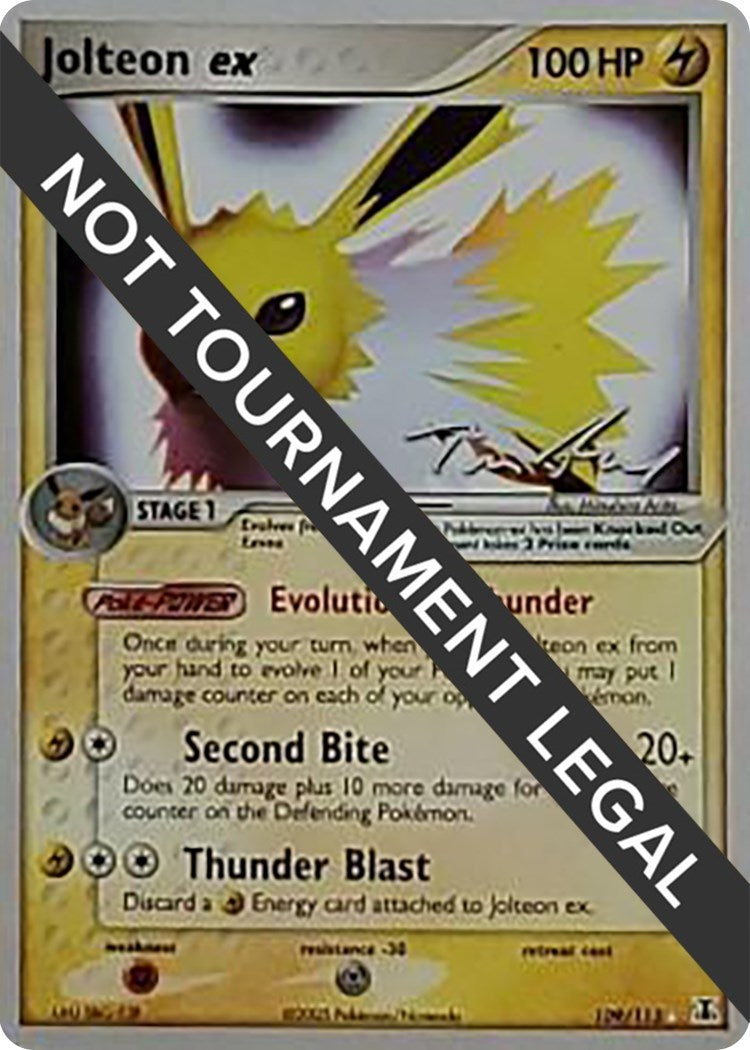 Image for Jolteon ex - 2007 (Tom Roos) (109/113) (World Championship Decks) (WCD) - Pokemon