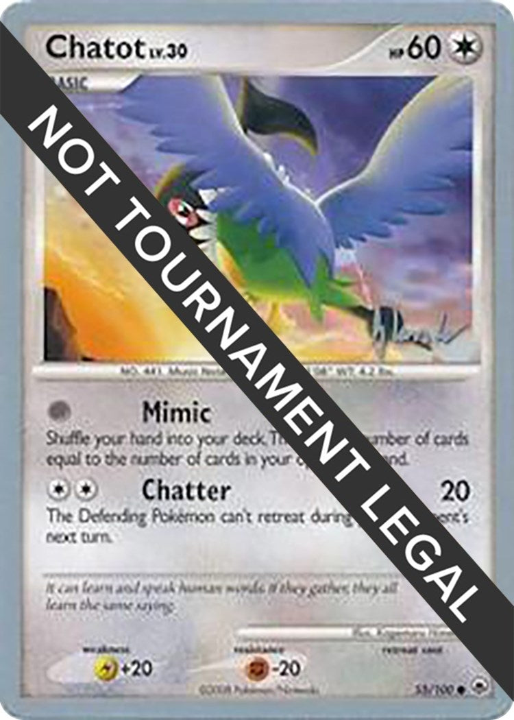 Image for Chatot - 2008 (Dylan Lefavour) (55/100) (World Championship Decks) (WCD) - Pokemon
