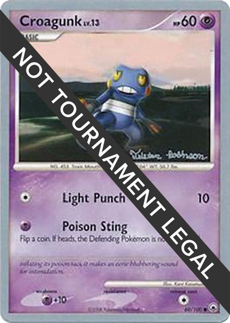 Image for Croagunk - 2008 (Tristan Robinson) (60/100) (World Championship Decks) (WCD) - Pokemon